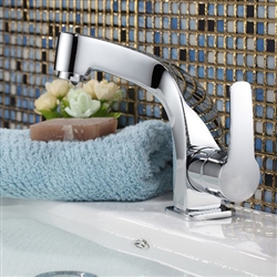 Pedestal Sink With Brass Faucet